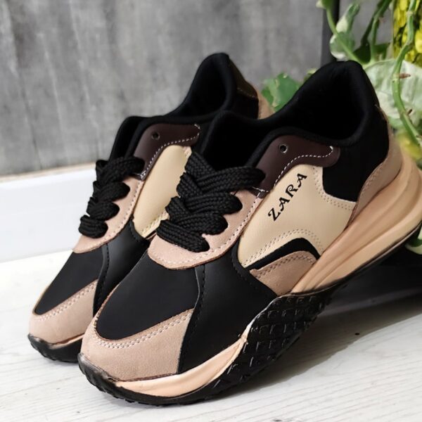 کتونی زارا مشکی کرم - مانتو پاتریس رشت