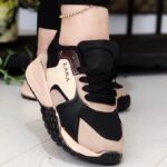 کتونی زارا مشکی کرم - مانتو پاتریس رشت