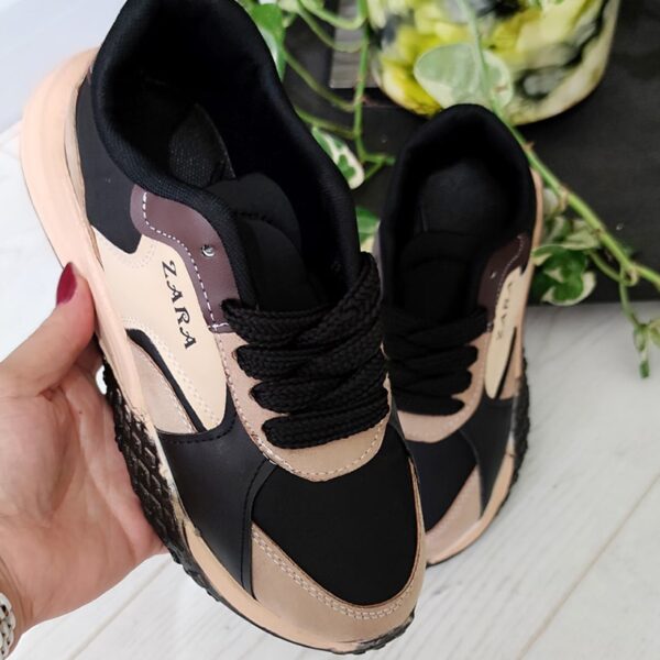 کتونی زارا مشکی کرم - مانتو پاتریس رشت