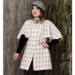 پالتو شانل آستین بافت شنل دار - مانتو پاتریس رشت