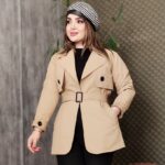 بارانی کمرکش کتان زارا - مانتو پاتریس رشت