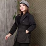 بارانی کمرکش کتان زارا - مانتو پاتریس رشت