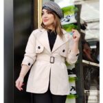 بارانی کمرکش کتان زارا - مانتو پاتریس رشت