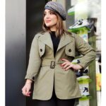 بارانی کمرکش کتان زارا - مانتو پاتریس رشت