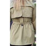 بارانی کمرکش کتان زارا - مانتو پاتریس رشت