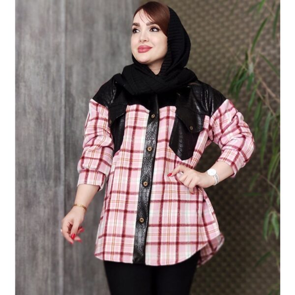 شکت یقه چرم - مانتو پاتریس رشت