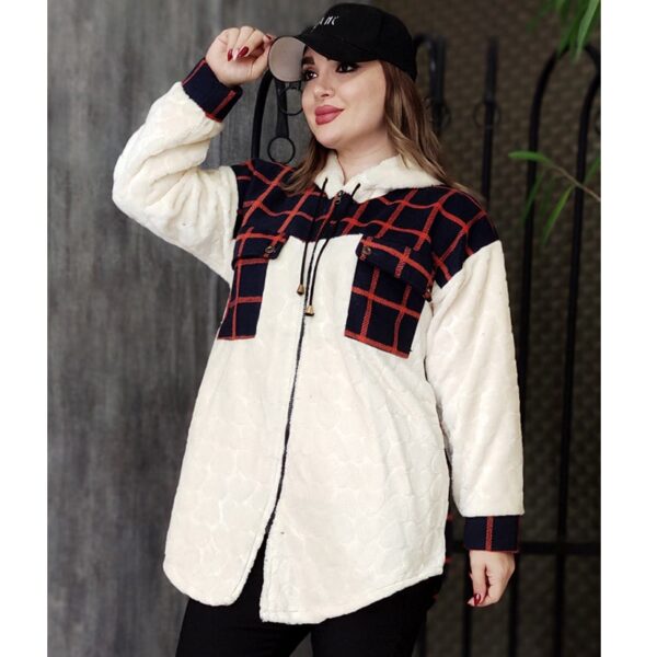 تدی ترکیبی چهارخونه - مانتو پاتریس رشت