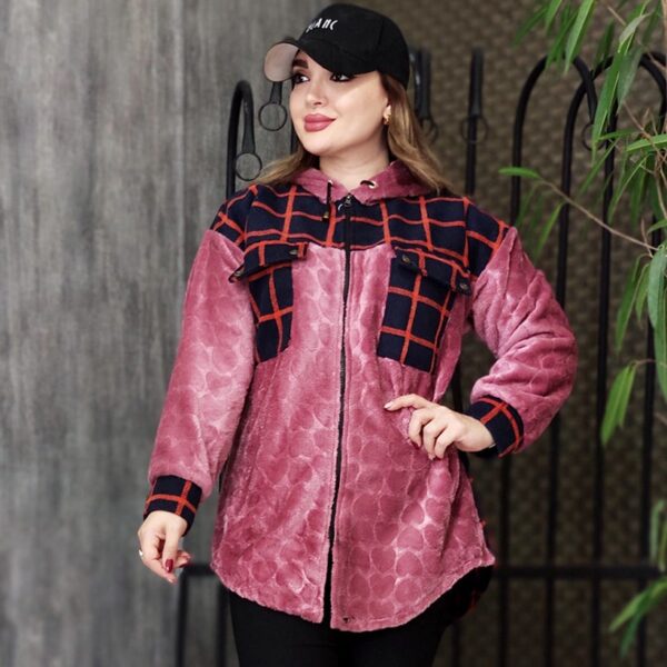 تدی ترکیبی چهارخونه - مانتو پاتریس رشت