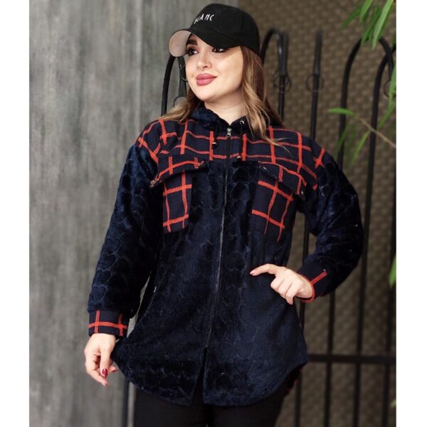 تدی ترکیبی چهارخونه - مانتو پاتریس رشت