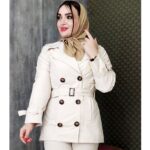 بارانی 6 دکمه کتان زارا - مانتو پاتریس رشت