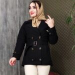 بارانی 6 دکمه کتان زارا - مانتو پاتریس رشت