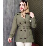 بارانی 6 دکمه کتان زارا - مانتو پاتریس رشت