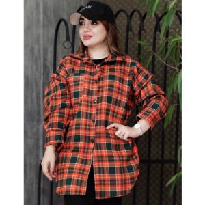 مانتو پاییزه چهارخونه جیب دار - مانتو پاتریس رشت