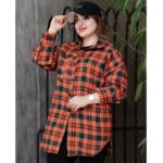 مانتو پاییزه چهارخونه جیب دار - مانتو پاتریس رشت