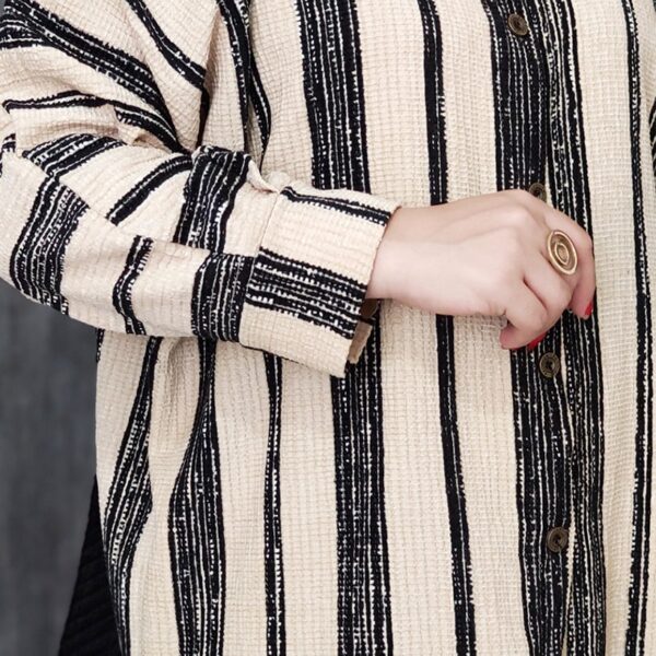 مانتو پاییزه راه راه - مانتو پاتریس رشت