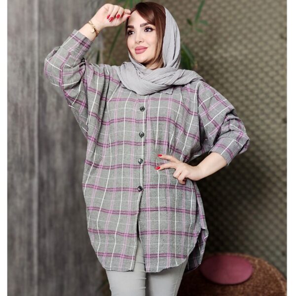 مانتو پانچ موهر چهارخونه - مانتو پاتریس رشت