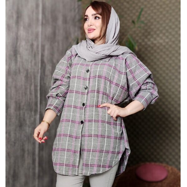 مانتو پانچ موهر چهارخونه - مانتو پاتریس رشت