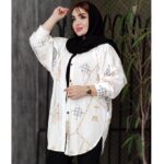 مانتو مخمل کبریتی طلاکوب پانچ