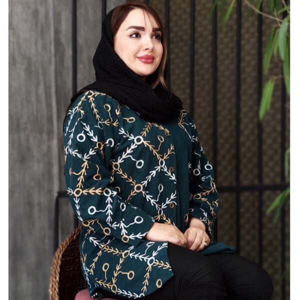 مانتو مخمل کبریتی طلاکوب - مانتو پاتریس رشت