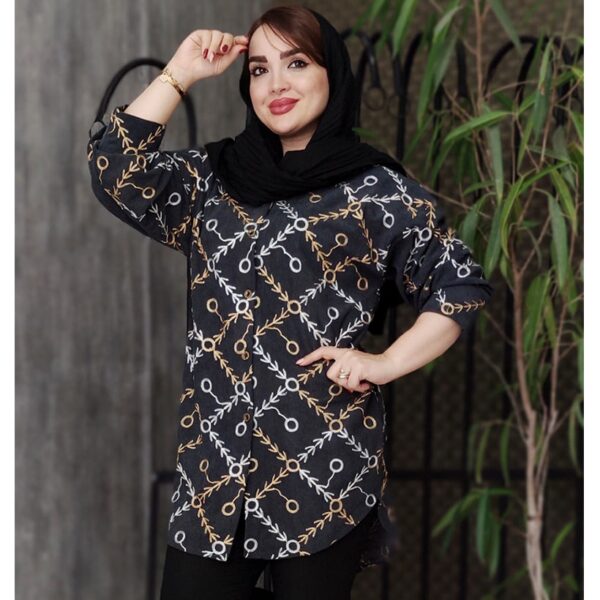 مانتو مخمل کبریتی طلاکوب - مانتو پاتریس رشت