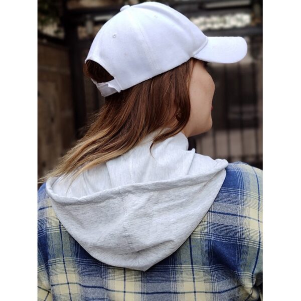 مانتو چهارخونه کلاهدار موهر