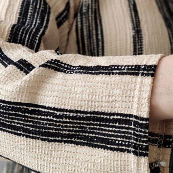 مانتو جلوبسته راه راه اسپیرال - مانتو پاتریس رشت