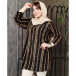 مانتو جلوبسته راه راه اسپیرال - مانتو پاتریس رشت