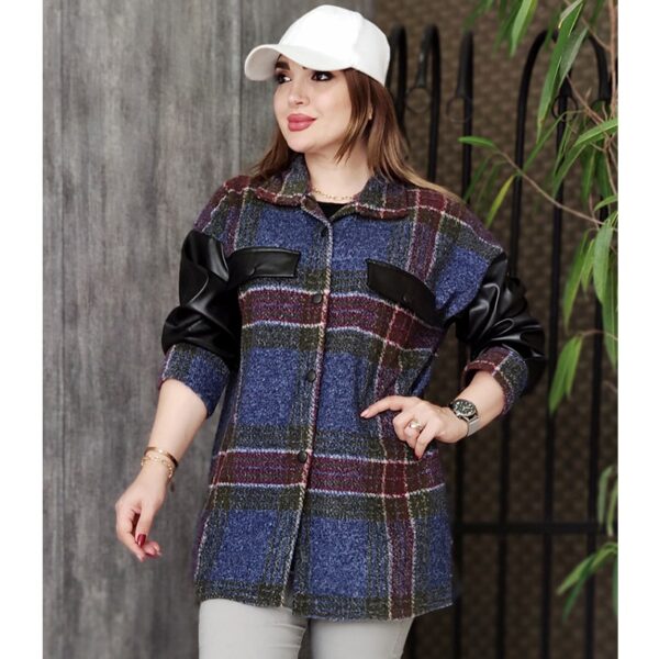 شکت آستین چرم فوتر - مانتو پاتریس رشت