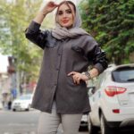 شکت آستین چرم فوتر - مانتو پاتریس رشت