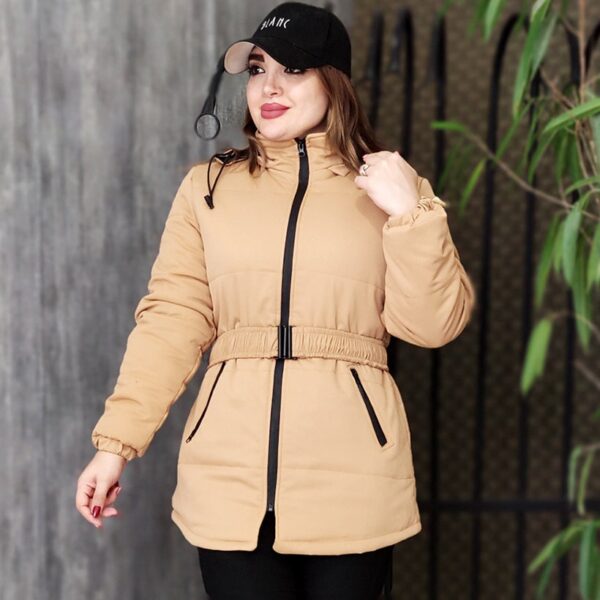 کاپشن کتان زارا کمرکش - مانتو پاتریس رشت