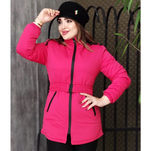 کاپشن کتان زارا کمرکش - مانتو پاتریس رشت