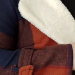 پالتو چهارخونه یقه خز داخل ببعی - مانتو پاتریس رشت