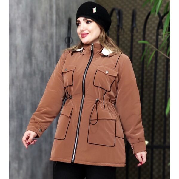 کاپشن سیلیکونی کلاهدار - مانتو پاتریس رشت