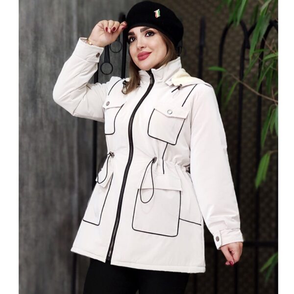 کاپشن سیلیکونی کلاهدار - مانتو پاتریس رشت