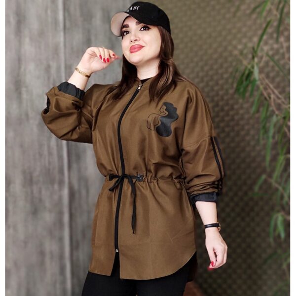 مانتو کلاهدار 2 خط - مانتو پاتریس رشت