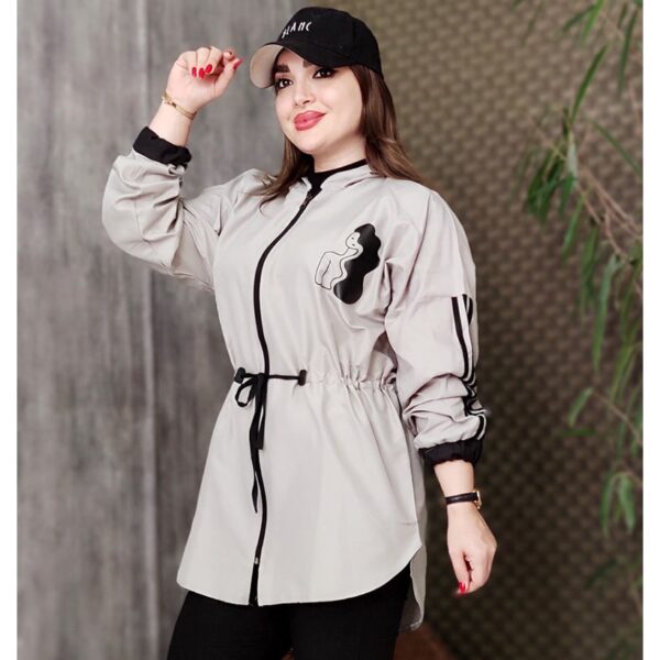 مانتو کلاهدار 2 خط - مانتو پاتریس رشت