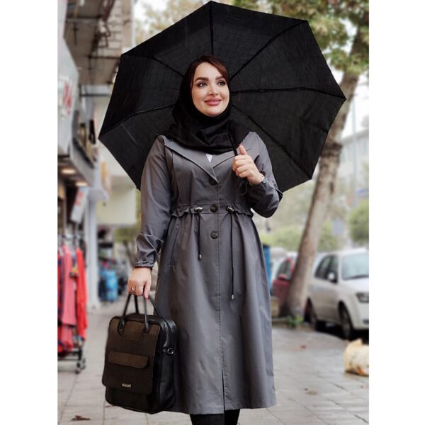 بارانی بلند کمرگت - مانتو پاتریس رشت