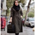 بارانی بلند کمرگت - مانتو پاتریس رشت