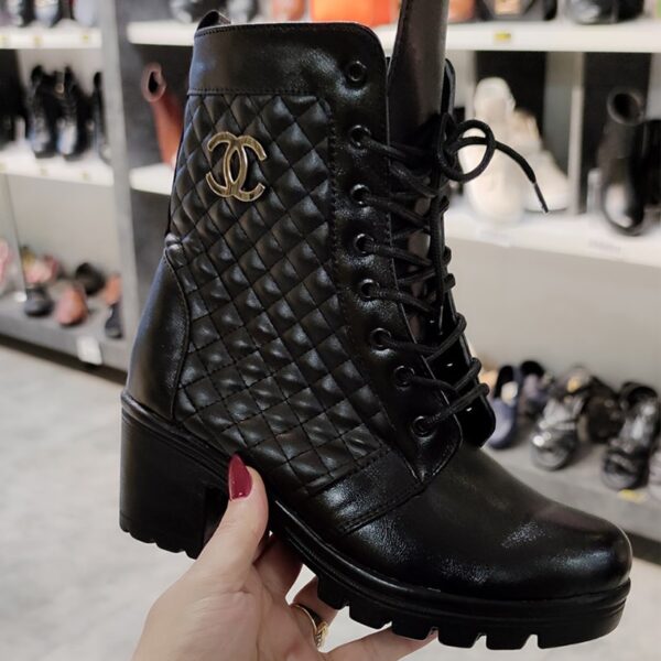 نیم بوت چنل مشکی - مانتو پاتریس رشت