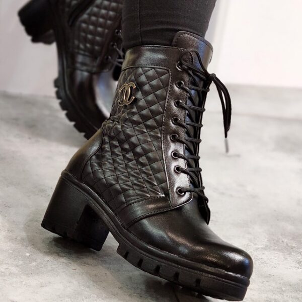 نیم بوت چنل مشکی - مانتو پاتریس رشت