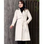 بارانی بلند شنل دار کتان زارا - مانتو پاتریس رشت