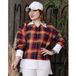 شومیز مانتویی چهارخونه - مانتو پاتریس رشت