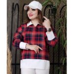 شومیز مانتویی چهارخونه - مانتو پاتریس رشت