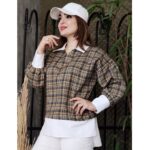 شومیز مانتویی چهارخونه - مانتو پاتریس رشت