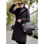 پالتو فوتر یقه خز بلند - مانتو پاتریس رشت