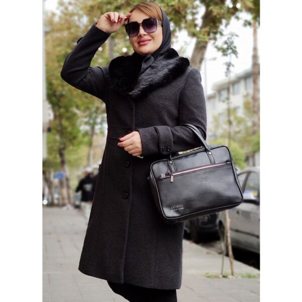 پالتو فوتر یقه خز بلند - مانتو پاتریس رشت