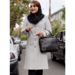 پالتو فوتر یقه خز بلند - مانتو پاتریس رشت