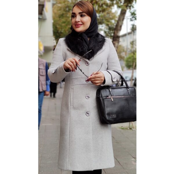 پالتو فوتر یقه خز بلند - مانتو پاتریس رشت