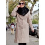 پالتو فوتر یقه خز بلند - مانتو پاتریس رشت