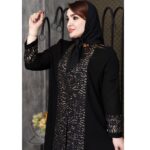 مانتو کرپ حریر طلاکوب - مانتو پاتریس رشت